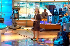 Rosa Gatti on the ESPN SportsCenter set in 2000.